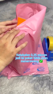 Kantong plastik tanpa plong polos 20x30/ plastik packing / plastik olshop / plastik tanpa plong