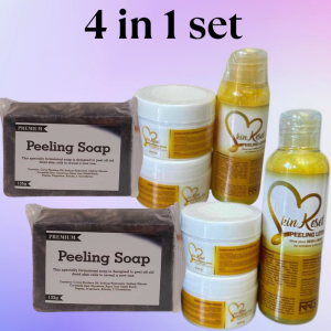 50ml/100ml SR Peeling Lotion + 10g SBC + 10g MC + Premium Charcoal Peeling Soap with Niacinamide