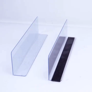 Transparan Shelf Separator Toko Supermarket Sekat Pemisah Acrylic Display Toko Sekat Pemisah