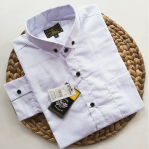 Kemeja Polos Putih Lengan Panjang Pria Formal kasual