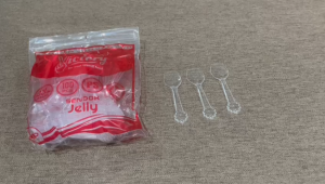 Sendok Kecil Plastik Bening Ice Cream Isi 100 Pcs - Sendok Puding