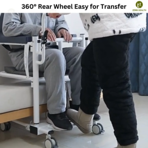 Hydraulic Lite Transfer Chair Multi Functional Commode Elderly Toilet Transfer Wheelchair Chair For Disabled