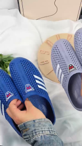 กีฬาร้อน รองเท้าที่ดีใส ผู้ชาย ฤดูร้อน ถูกใช้ที่หน้าใต้ คู่ใหม่ ร่มสวม สบาย ร้อน รองเท้าชั้นเป็นเรื่องยาก