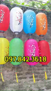 Đèn lồng Hoa Đào hoa mai đủ màu chống nước trang trí Trung Thu Trường họcquán cà phê sân vườn khu du lịch ngoài trời - đèn lồng Hồng Kông Trung Quốc (Nga Nadu)