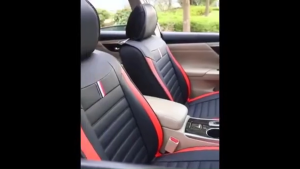 Universal Leather Car Seat Cover Full Set Seat Protector Cushion Kusyen Kereta Black Blue Red Fits for Saga Bezza Viva Wira Waja Persona Civic HRV City Car Accessories