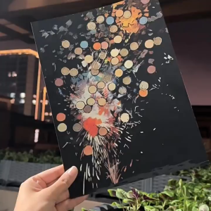 YUELU Glow-in-the-Dark Scratch Art A4 Noctilucent - Neon Scratch Paper Creative DIY Decoration Toy Mainan Budak Perempuan Lelaki 跃鹿yuelu夜光刮刮画A4炫彩刮画纸益智手工创意diy玩具