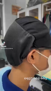 Nón Vải Lưới Dài Trùm Tóc Công Nhân SX Thực Phẩm Màu Đen - Mũ Lưới Dài Đen Trùm Đầu Bảo Hộ Cho Nhân Viên Bếp Nhà Hàng.