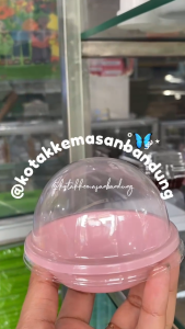 (ISI 50 PCS) MIKA PUDDING BULAT PINK DAN COKLAT /MIKA MOCHI DAIFUKU LUCU/ MIKA MOONCAKE/ MIKA CAKE