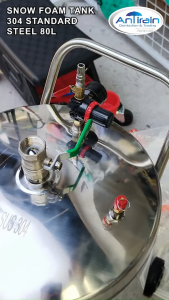 SNOW FOAM TANK 304 STANDARD STEEL 80L[ MAKE FOAM AT CAR WASH SHOP ]