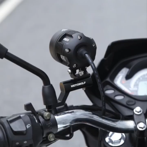 Breket Spion Motowolf & Adapter Lampu Tembak Duromoto Gold Runway