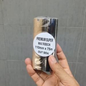 [Cuộn mực] Mực in cho máy in ZEBRA mực in mã vạch tem nhãn khổ 110mm x 75m