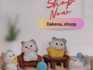 ORNAMEN MINIATUR MULTI MOTIF CAT / KUCING /MOTIF LUCU MULTI MOTIF