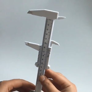 Thước Nhựa Kéo Chữ F Thước Mỏ Vịt Đo Lông Mày Cao Cấp -NIEVE