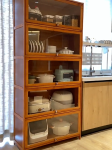 MOROSO✨ข้อเสนอพิเศษ✨ตู้กับข้าว 80*32*172cm ตู้วางของ ครัวตู้กับข้าวพร้อมประตูตู้ ชั้นวางของในครัว3/4/5ชั้นตู้เก็บของในครัว ตู้เก็บของชั้นวางอุป ชั้นวางอเนกประสงค