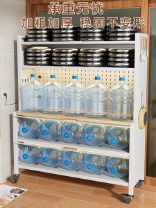 Kitchen Cabinet Rack Kitchen Storage Racks Shelf With Wheels Microwave Oven Cabinet Rak Kabinet Dapur