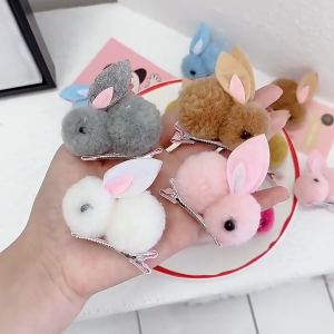 Trendy Store-C1133 Jepit Rambut Wanita Motif Kelinci Rabbit Hair Clip / Jepitan Aksesoris Rambut