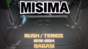 Karpet Bagasi Mobil Toyota Rush dan Daihatsu Terios 2015 - 2023 Motif Carbon EVA Material Karpet 5D