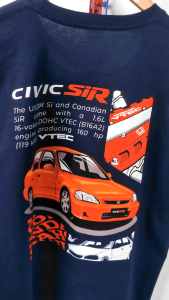 Honda Civic SiR JDM Automotive Car Motor Racing T Shirt (Honda Accessories) | AUTOMOTEEVE
