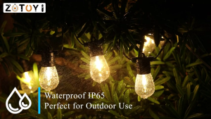 50FT Solar LED String Light Outdoor Garden Hanging lights Greenhouse Party home Decor Waterproof remote Dimming Timer