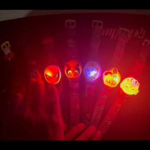 Jam Tangan Anak Anak Warna Warni Bercahaya Lucu Kartun e-Elektronik