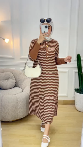 youras gamis muslim midi dress wanita busui kaos knit rajut import terbaru terlaris termurah cod