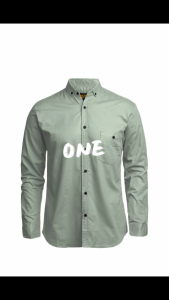 Long-Sleeved Shirt Sage Green | Kemeja Polos Sage Green Pria | Kemeja Lengan panjang Sage Premium