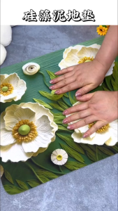 3D Pattern Bathroom Carpet Mat: A Durable & Absorbent Non-Slip Floor Solution