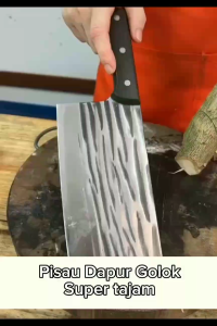Pisau Dapur Koki Super Tajam Bahan Baja Stainless Tebal