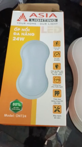 Đèn ốp nổi đa năng cao cấp Asia lighting- chip led Đài Loan siêu sáng công suất 12W 18W 24W