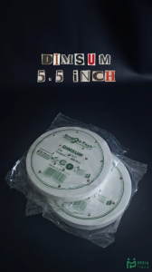 Kertas Dimsum 55\" Inch Dragon Pack isi 500 pcs Alas Dimsum Paper 14 cm Klakat 18 cm Putih White Lubang