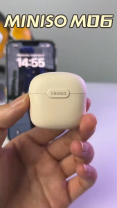 Miniso M06 TWS Bluetooth Earphone BT5.3 True Wireless Earbuds with Microphone ENC Noise Cancelling HiFi Sports Waterproof Headphones