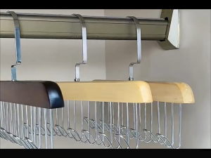 8 Hooks Solid Wood Hanger Bra Hanger Belts Rack Tie Cap Non-Slip Holder Underwear Organizer Storage