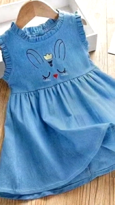 DRESS BUNNY & JEANS ANAK 1-4TH: Dress Anak Perempuan