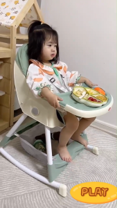 BOSC Baby highchairs Kursi Makan Multifungsi dengan Roda Dapat dilipat Baby chair kursi makan bayi