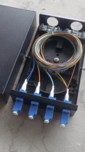 กล่อง เก็บ สาย ไฟเบอร์ ODF LC/UPC 4 Port 8Core เเละ LC/UPC 8 Port 16Core Fiber Optic Patch Panel ครบชุด