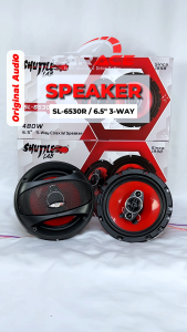 SHUTTLE LAB SL-6530R | 6.5" Coaxial Speaker 480 WATTS | 3Way Coaxial Speaker | 3-Way Car Speaker Tweeter Car Audio Speaker Bass 6.5inch Speaker Kereta