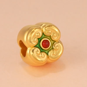 Chow Sang Sang 周生生 Charme Blessings & Culture 999 Gold Charm 93871C (Bracelet Not Included)