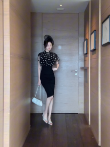 ZYHT EraVogue เดรสผู้หญิง เดรสสีดำ เดรสกี่เพ้า เดรสลายจุด เดรสทำงาน เดรสไฮโซ เดรสวินเทจ เดรสออกงาน เดรสปาร์ตี้ ชุดราตรี 50990