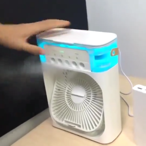 Kipas Angin AC Portable Kipas Pendingin udara penyejuk ruangan Air Cooler mini ac multifungsi portable Humidifier Bladeless Fan