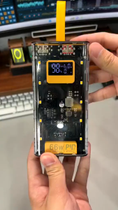 Sạc Dự Phòng 30.000MAH Trong Suốt Sạc Nhanh PD 66W/20W Thiết Kế Trong Suốt Tích Hợp Đèn Ngủ Bảo Hành 12 Tháng