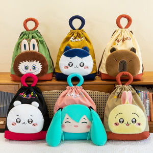 ￼Narcissus Ba lô LabububuTúi sang trọng túi Capybara hoạt hình Túi đi học Chiikawa Hatsune Dung tích lớn Quà tặng balo cho bé  balo du lịch tiện lợi sang trọng tiện lợi siêu