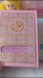 Alfareza - Al-Quran A5 Hologram & Quran Custom Nama Eksklusif Emboss Emas Silver