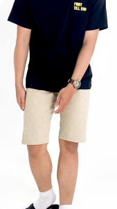 Celana Pendek Chino Pria BAPIN Slimfit Katun Stretch Lembut Kain Tahan Lama dengan Resleting Anti Karat