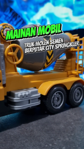 Mainan Mobil Remot Kontrol RC Truk Molen Semen Berputar City Springkler LED Batre Cas