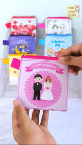 Dompet Souvenir Pernikahan Undangan Ucapan Terima Kasih Wedding Nikah Pertunangan Engagement