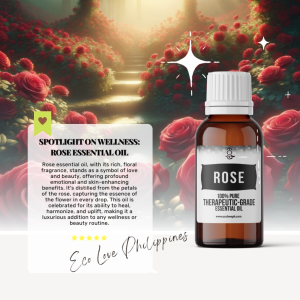 Eco Premium Rose Essential Oil 100% Pure Therapeutic Grade Steam Distilled 100% Pure Vegan Aromatherapy