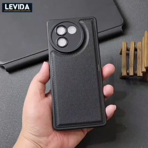 Luxury Case Leather Pro Kamera Black Vivo V30E