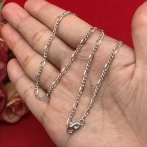 สร้อยคอเงินลายโซ่เลสแบน ความยาว 16 นิ้ว ตะขอก้ามปู ชุบเงิน สร้อยแฟชั่น ใส่ได้ทุกโอกาส ดีไซส์สวย พร้อมส่ง