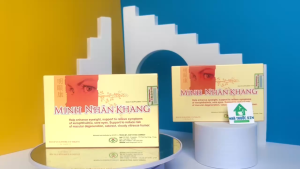 Minh Nhãn Khang giúp sáng mắt hỗ trợ làm giảm triệu chứng khô mắt nhức mỏi mắt chảy nước mắt sống hộp 30 viên