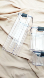 TOPLES PLASTIK Kotak Bening Penyimpanan Cereal Kontainer Makanan Snack Kedap Udara Food Storage Container Berkualitas Murah